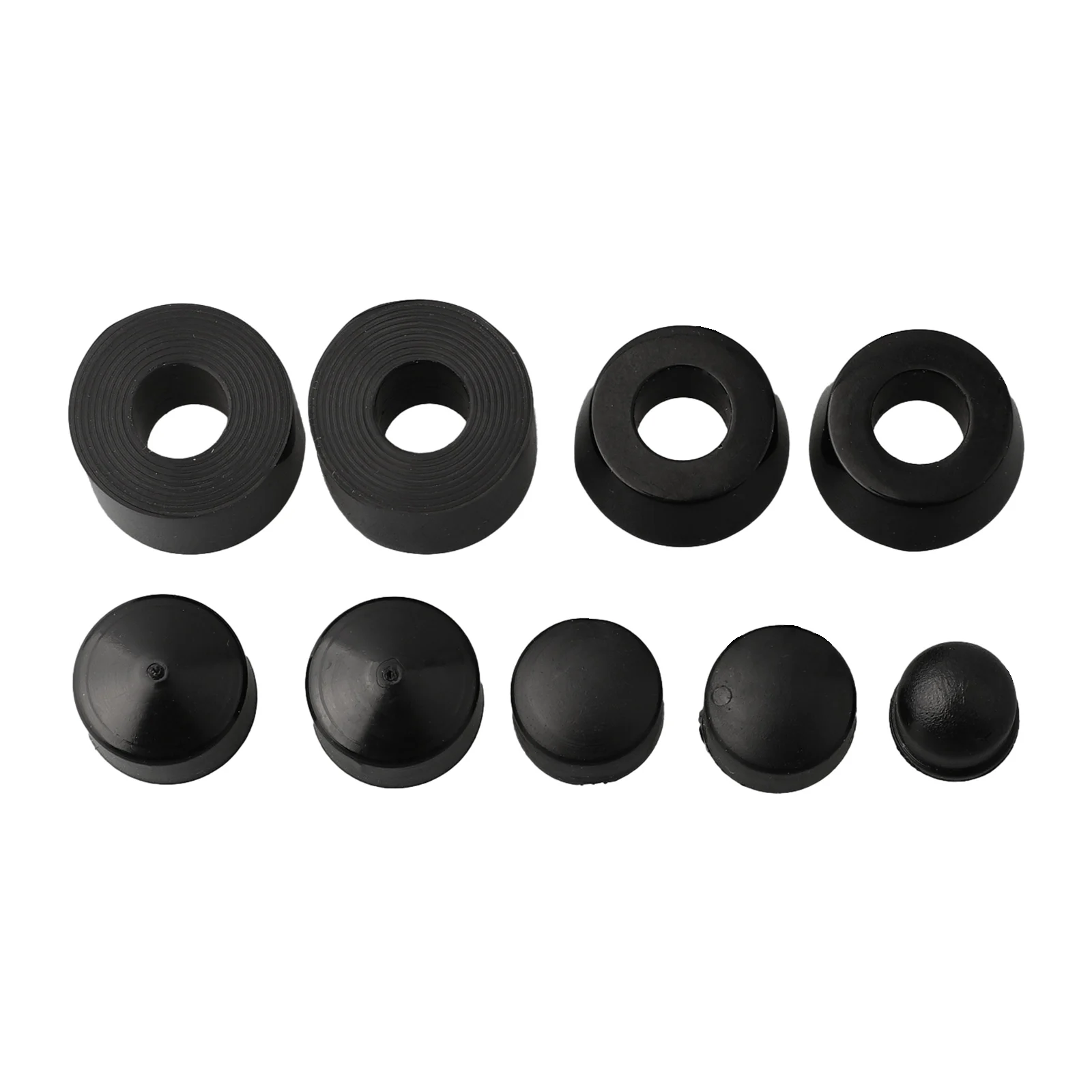 PU Material Truck Wheel Rebuild Kit, Bucha Cover Set, Arruelas, Copos Pivot, Amortecedor para Skate, Alta Flexibilidade, 10Pcs