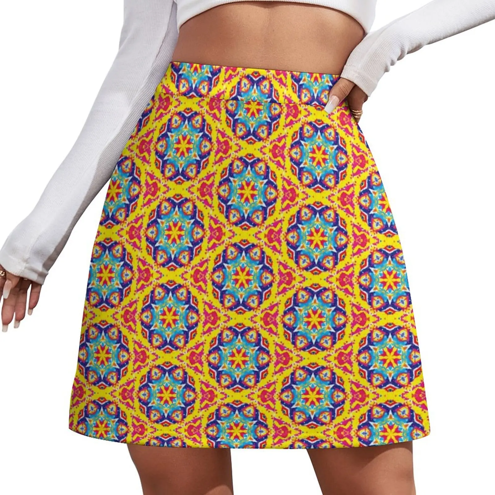 

CAPRI SUNSHINE MANDALA Mini Skirt night club outfit novelty in clothes clothes