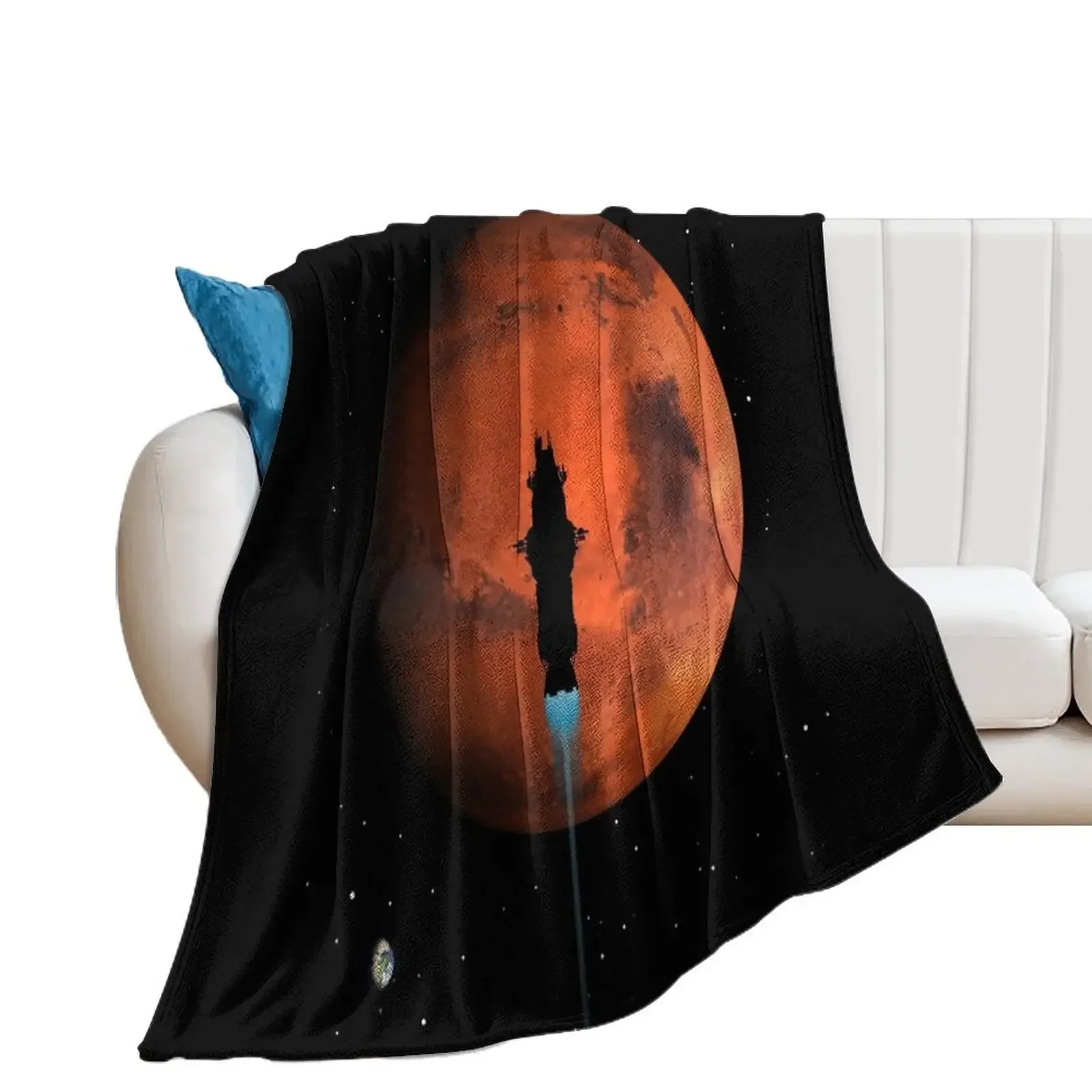 Rocinante Silhouette Poster Throw Blanket warm for winter Plaid on the sofa Blankets