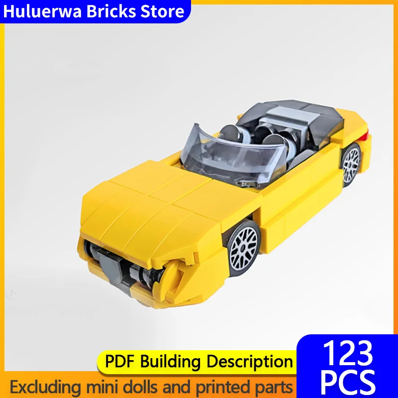 

Speed Racing Car Model MOC Building Bricks SL-63 Top Tier Sports Car Modular Technology Gifts Holiday Assemble Children Toy Suit