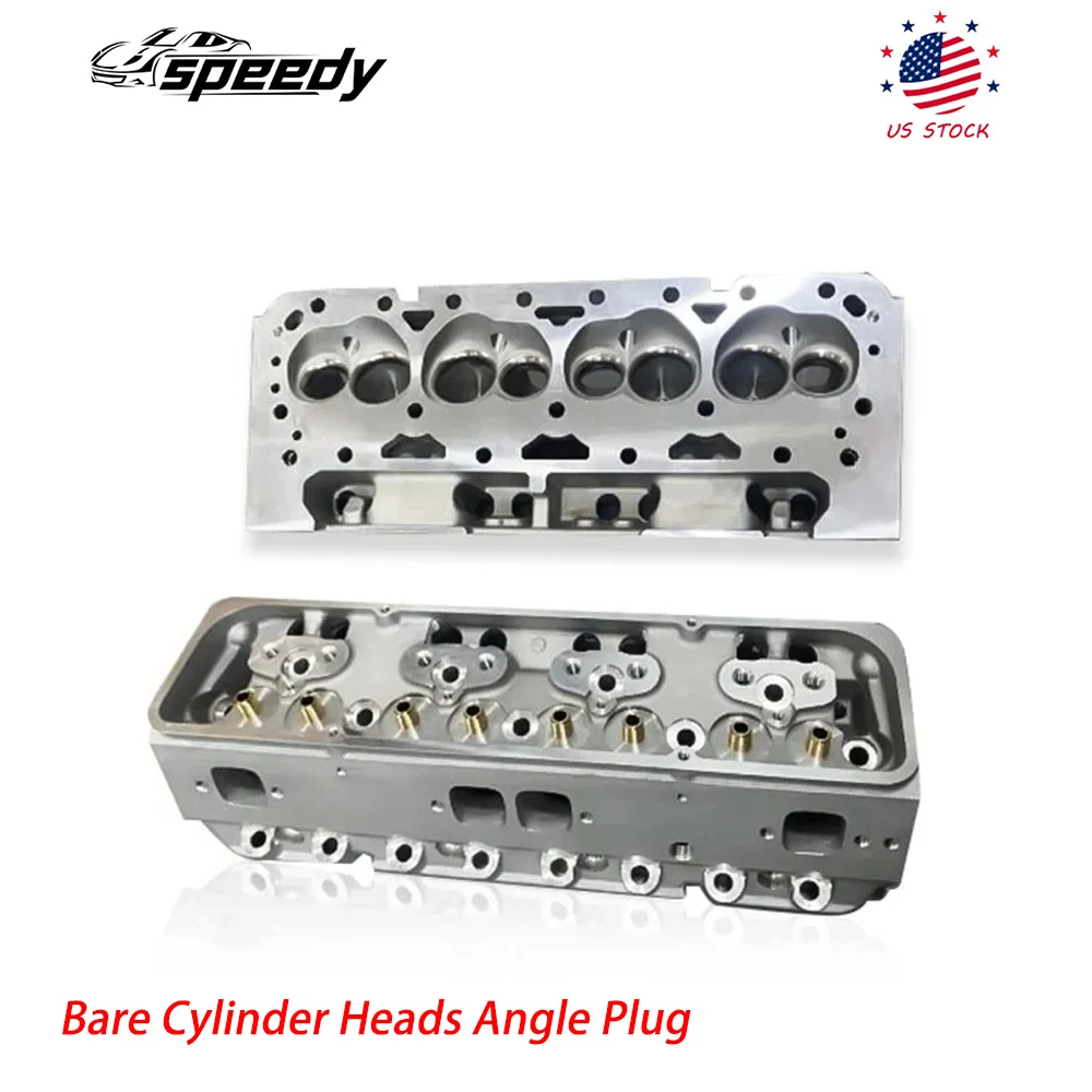 

1 пара угловых заглушек голых блоков цилиндров для двигателей Chevy 283 302 305 327 350 383 400 V8 1986 года, серебристый