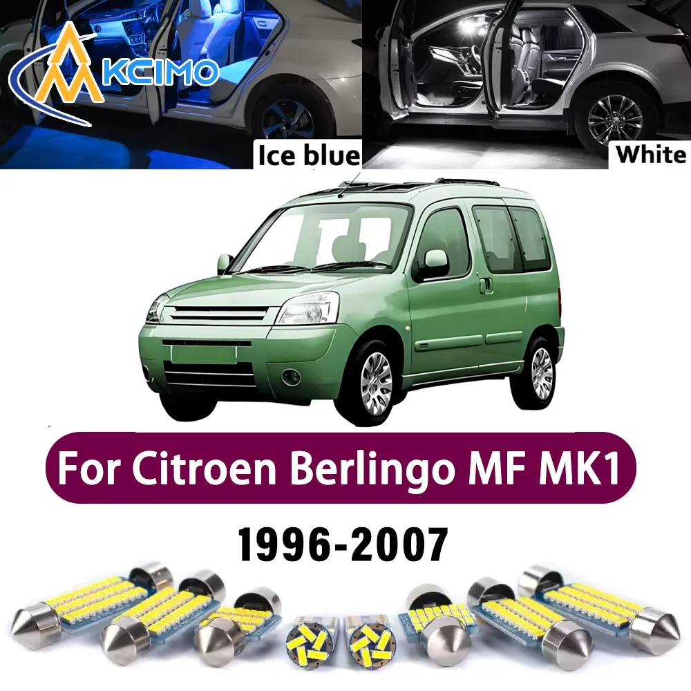 

New Canbus Number Plate Bulb For Citroen Berlingo MF MK1 I 1996-2007 Interior Reading Map Bright Mirror Premium Safer Lights