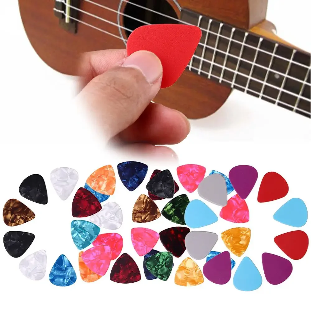 

1/10pcs Guitar Picks Plectrum Mediator Celluloid Electric Smooth Guitar Picks Bass Acoustic Electric Guitar Accessories