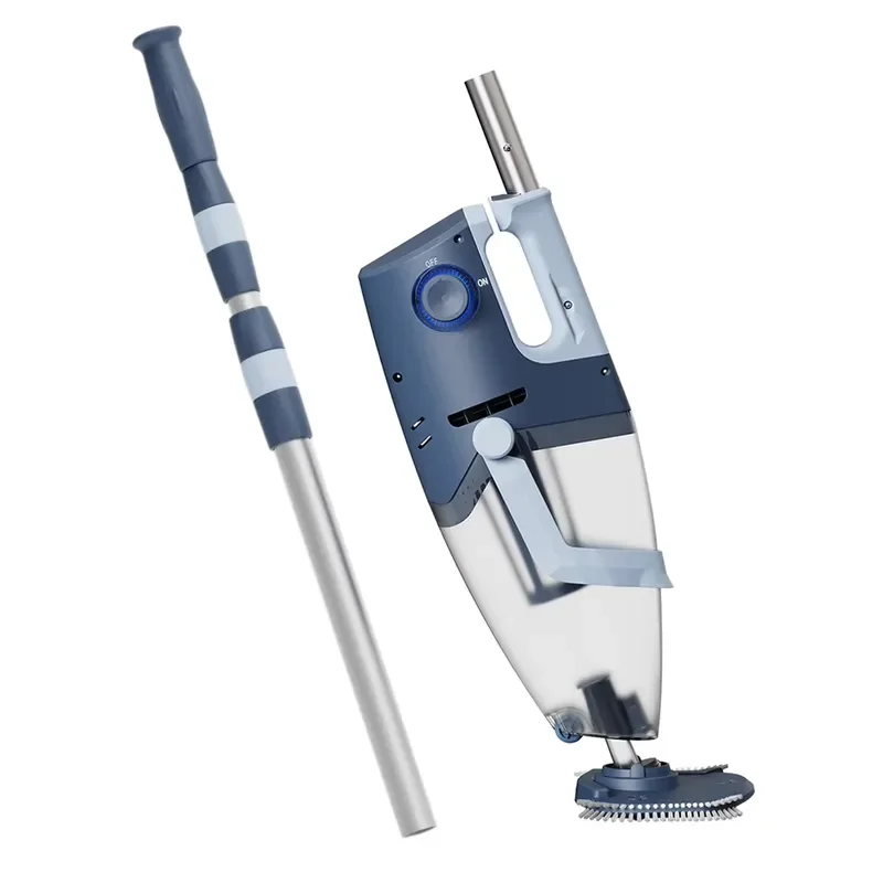 Cordless Handheld Pool Vacuum Cleaner Rechargeable 26 GPM Strong Suction with 230cm Pole for Inground Above Ground Swimming