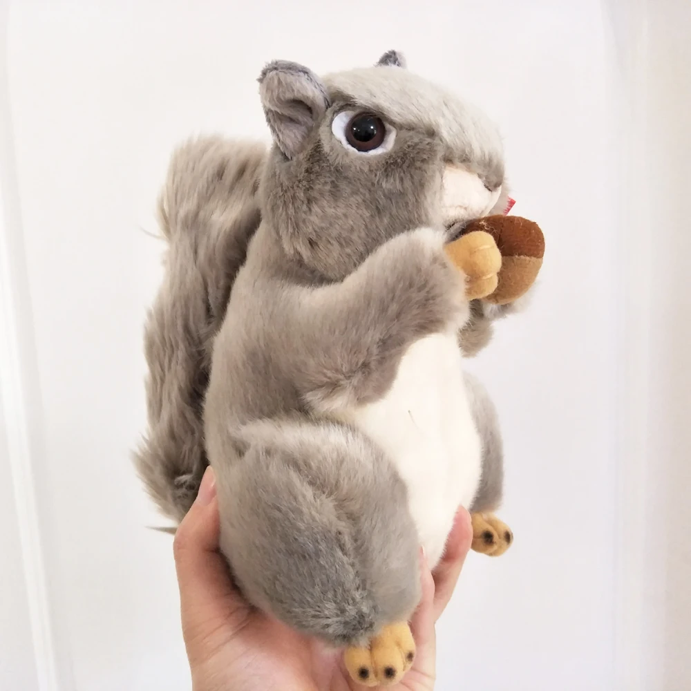 

Simulation squirrel children plush toy cute fruit squirrel doll stuffed toy For Kid Birthday Gift