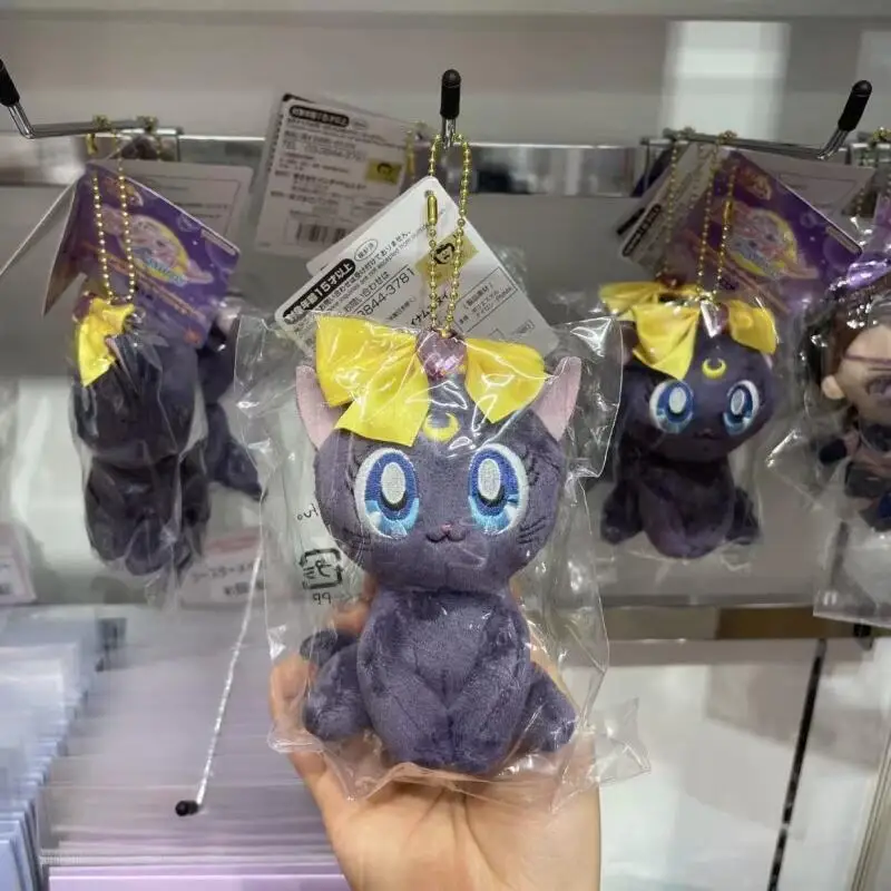 Japan Anime Sailor Moon Plush Toy Keychain Cartoon Luna Doll Decoration Soft Fill Q Version Room Decoration Doll Friends Gift
