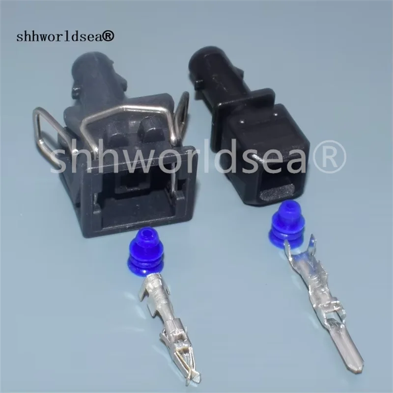 Shhworldsea Auto Plug Female Male 1 Pin 6.3mm Automotive Connecotr For VW 357972761 / 357 972 761 357972751 / 357 972 751
