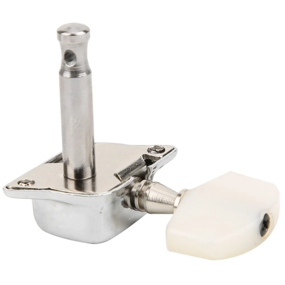 

Semi Closed Banjo Tuning Peg Metal And PVC 4+1 String Banjo Tuners White and Silver Musical Instrument Accessories Banjo Parts