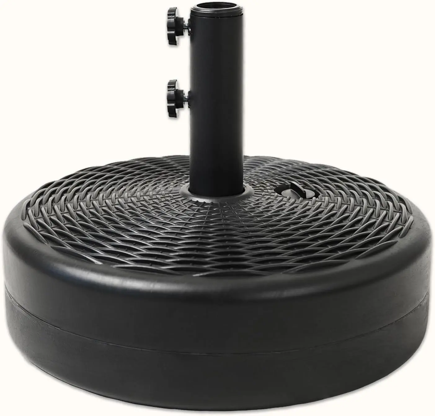 

Усиленная водонаполняемая подставка для зонта (70 фунтов), черная, для уличных столов и патио