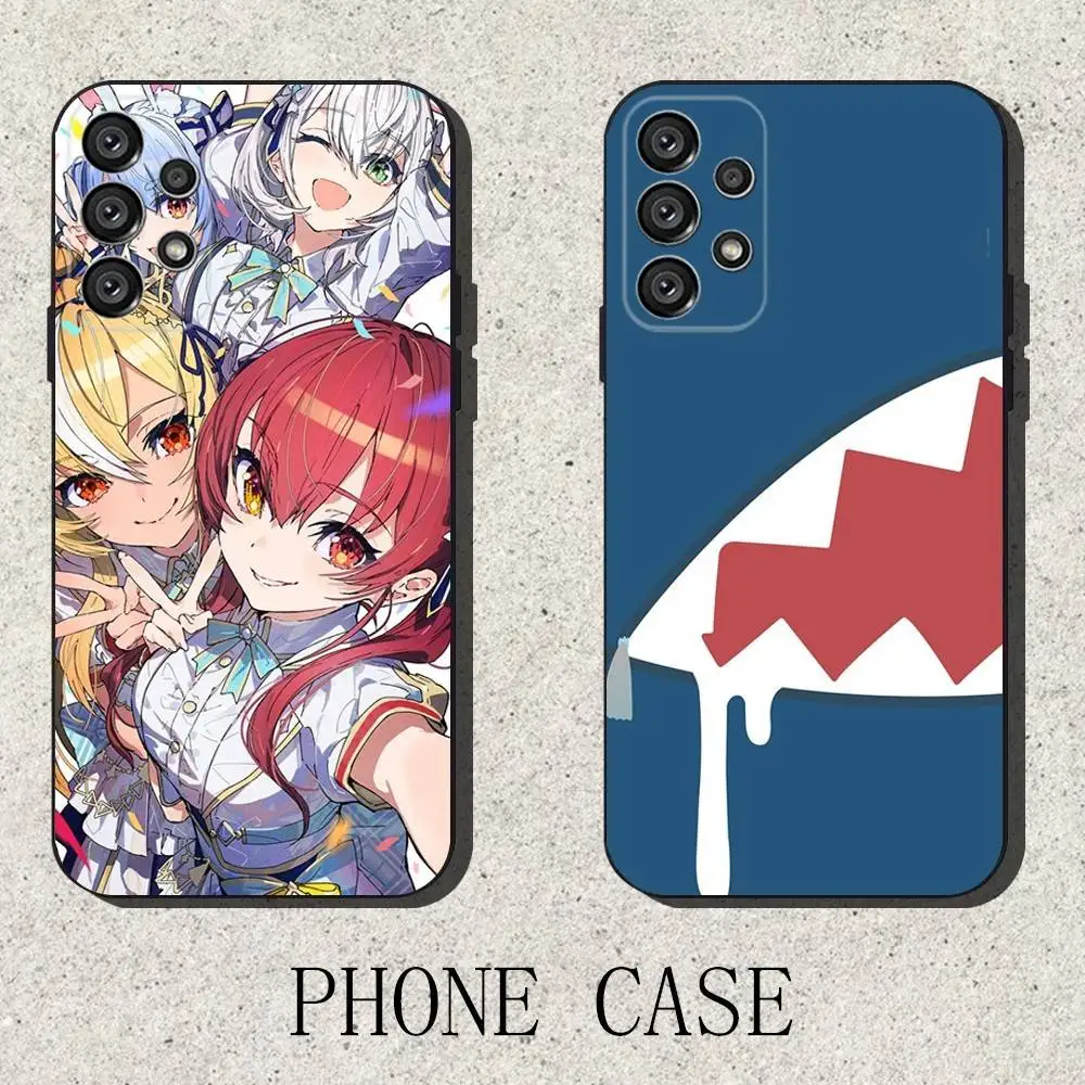 

Anime H-Hololive Phone Case For Samsung S25,S24,S21,S22,S23,S30,Ultra,S20,Plus,Fe,Lite,Note,10,9,5G Black Cover