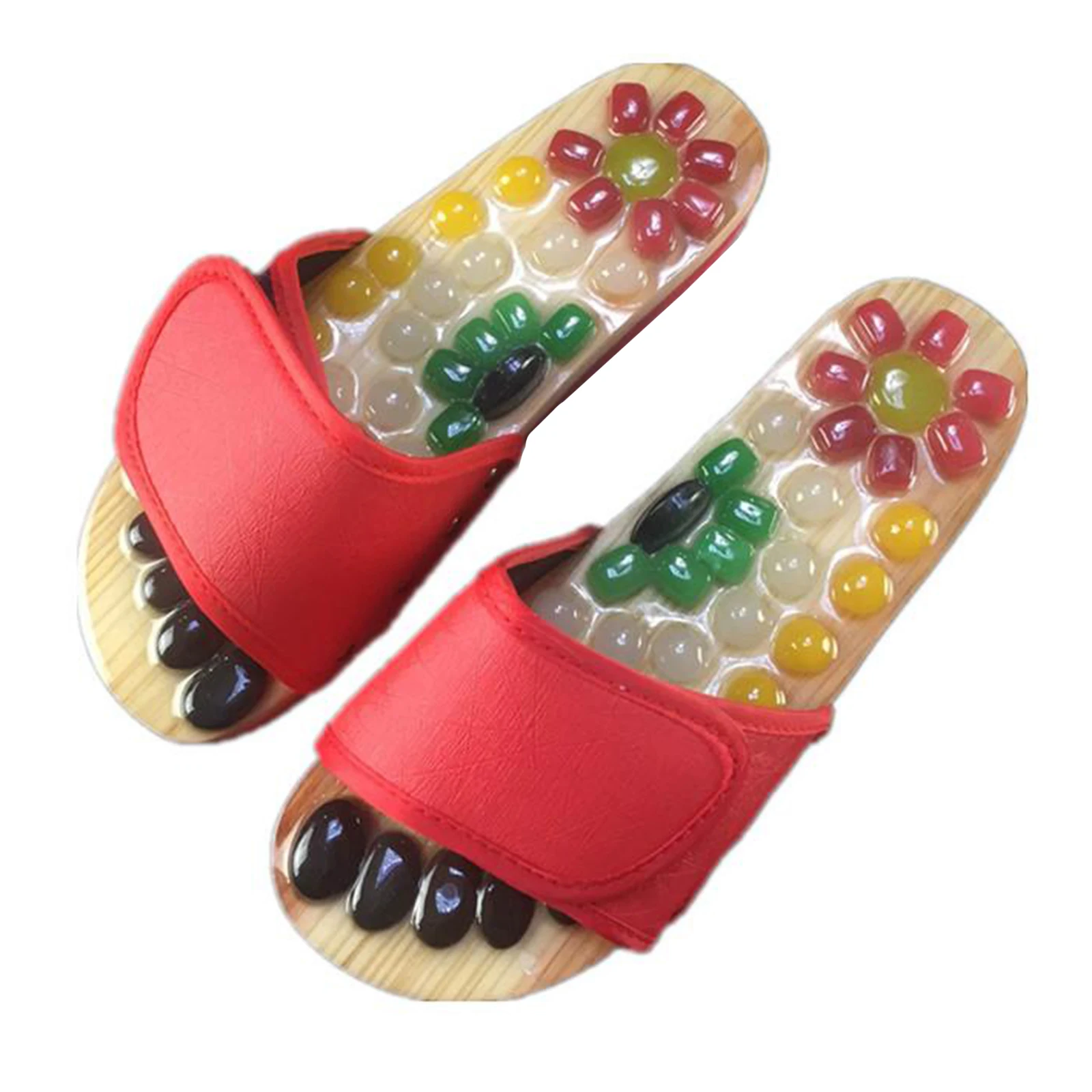 

1 Pair Acupressure Foot Massager Slipper Sandals Acupoint Stimulation Massager Relax for Elder Adults