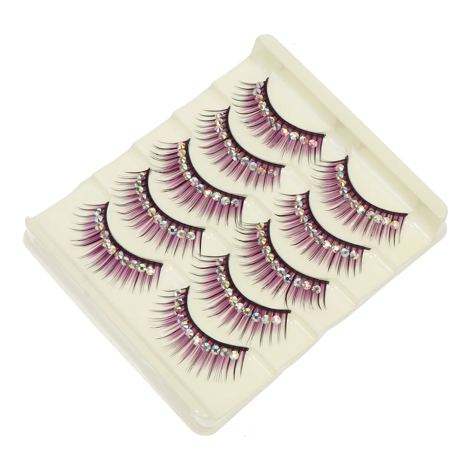 Diamond False Eyelashes Cosplay Exaggeration Stage Performance Party with Costume Fake