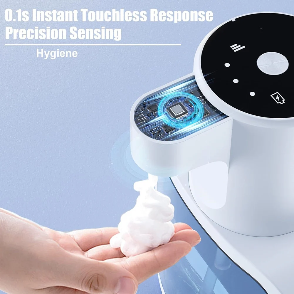 

A84G-Бесконтактный дозатор мыла для рук Бесконтактный дозатор пенного мыла идеально подходит для кухни и ванной комнаты