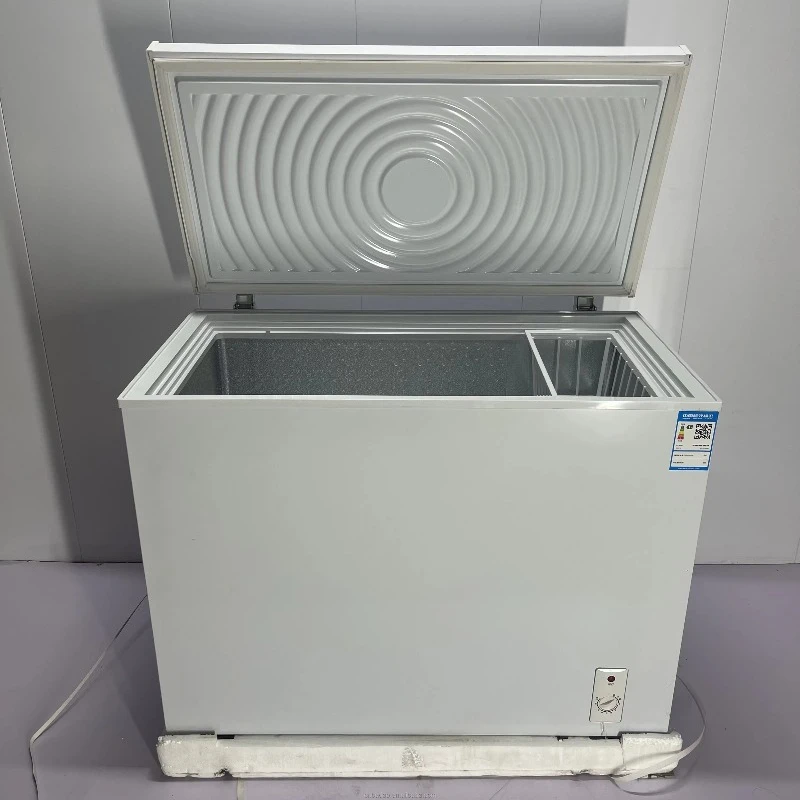 268L single door freezer large capacity top open refrigerator cabinet horizontal deep freezer