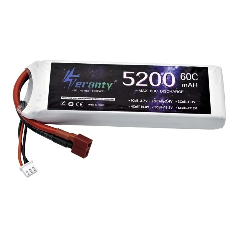 Akumulator Lipo 2S 5200mAh 7.4V do dronów wyścigowych FPV RC Car Boat Helicopter Airplane Parts Akumulator 7.4V z wtyczką XT60 TRX XT90 T