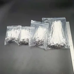 100pcs/bag Pure Cotton Core Candles Wicks 2.5/4/5/6/7/9/15/20cm DIY Candle Making Pre-waxed with Oil Wicks for Party Supplies