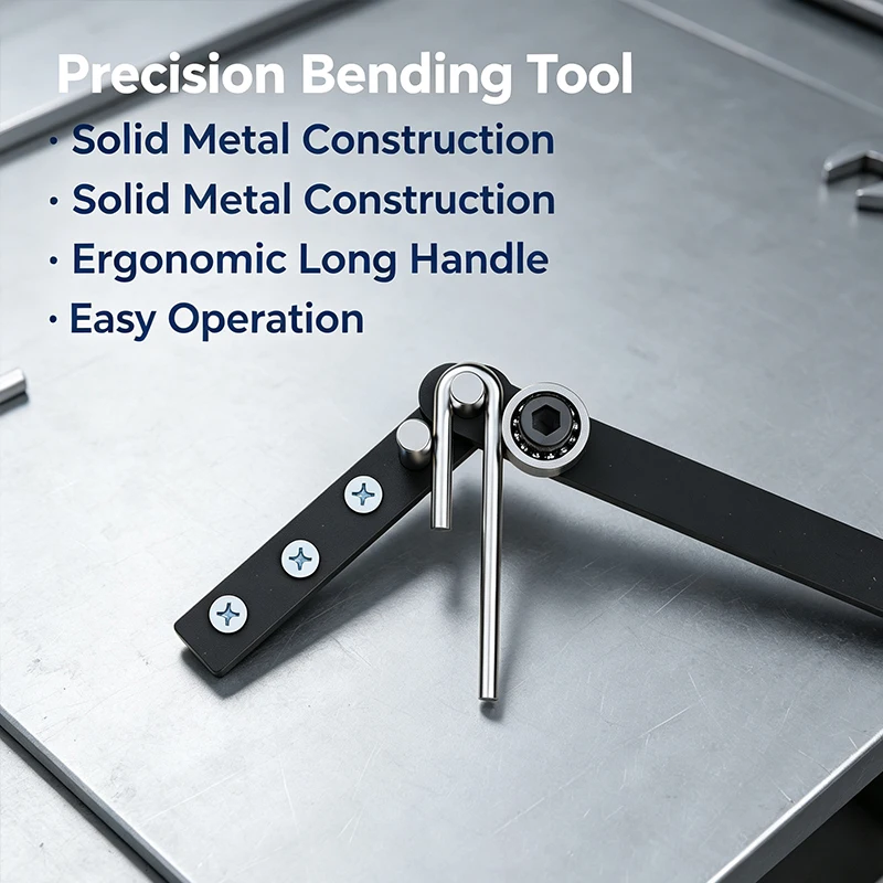Hand Wire Bender Manual Metal Rod Bending Tool for Iron Copper Stainless Steel Round Bar DIY Metalworking Bending Jig Angle Bend