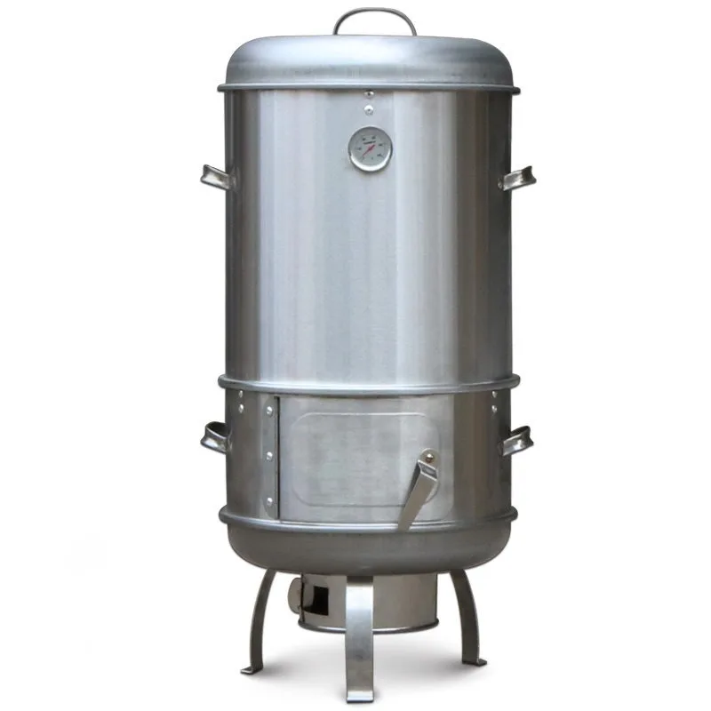 40 Inch Smokeless Charcoal Roaster Oven Outdoor Cooking Barrel For Duck Chicken Skewers Camping Home Stainless Steel