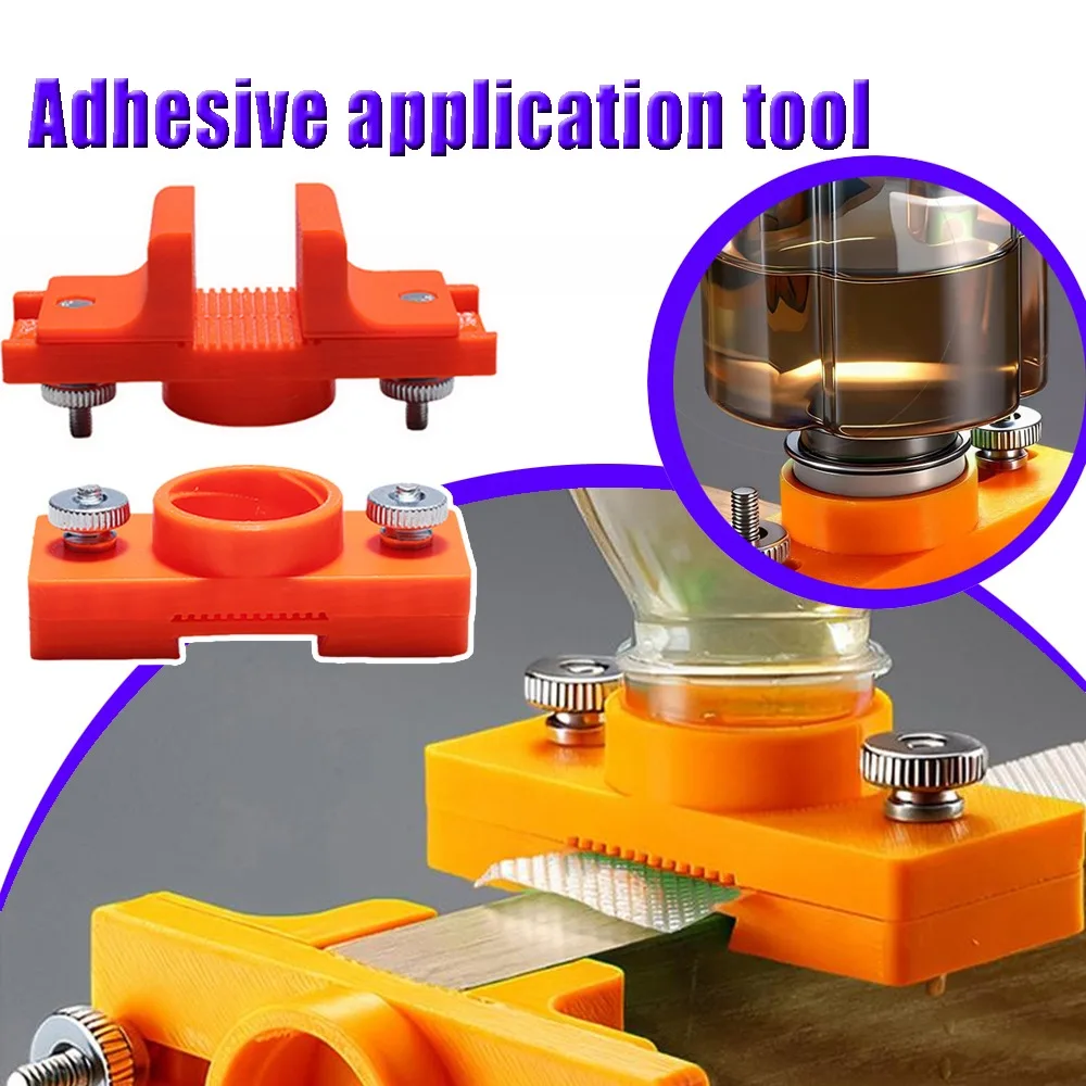 

Panel Edge Banding Glue Spreader Tool Handheld Adhesive Applicator Woodworking Adjustable Nozzle For Cabinet Installation Tool