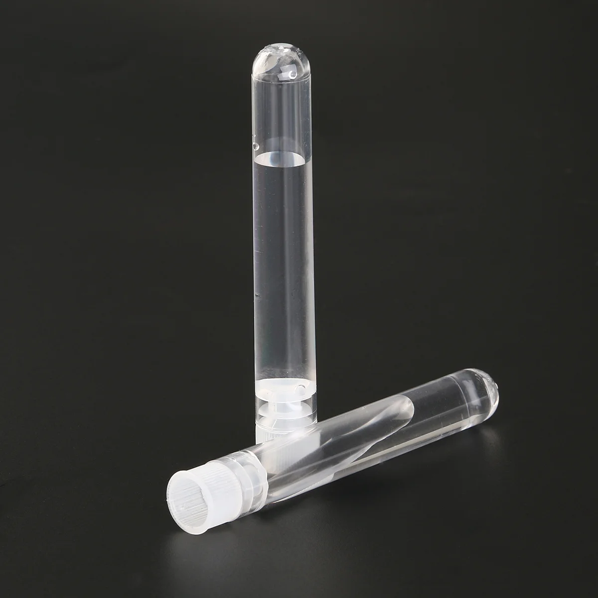 25pcs 5ml Plastic Sample Test Tubes Gift Tubes with Caps (Transparent) Sample tubes Plastic test tubes