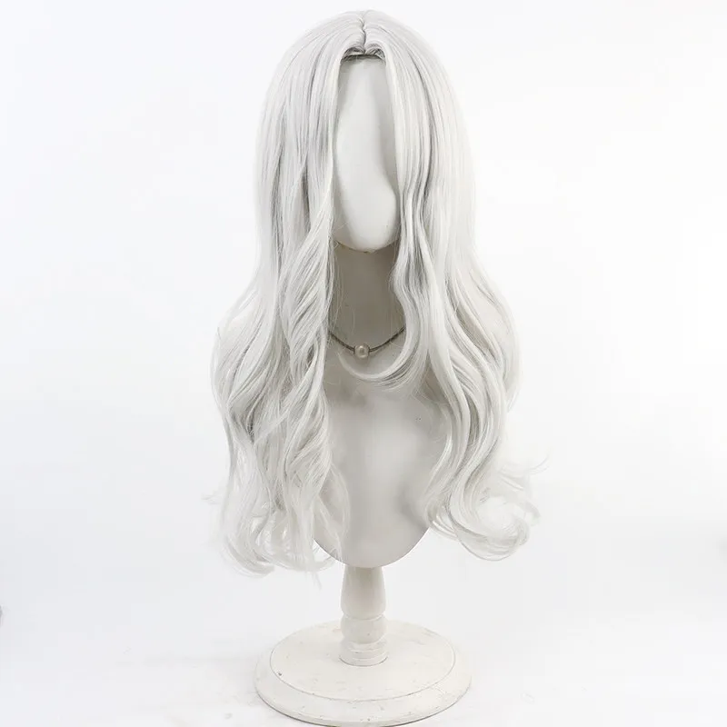Game Clair Obscur: Expedition 33 Maelle Cosplay Wig Halloween Carnival Party Prop Synthetic Hair Heat Resistant Fiber + Wig Cap