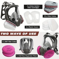 Anti-Fog 6800 Gas Mask Industrial Painting Spraying Respirator Safety Work Filter Dust Proof Full Face Formaldehyde Protection