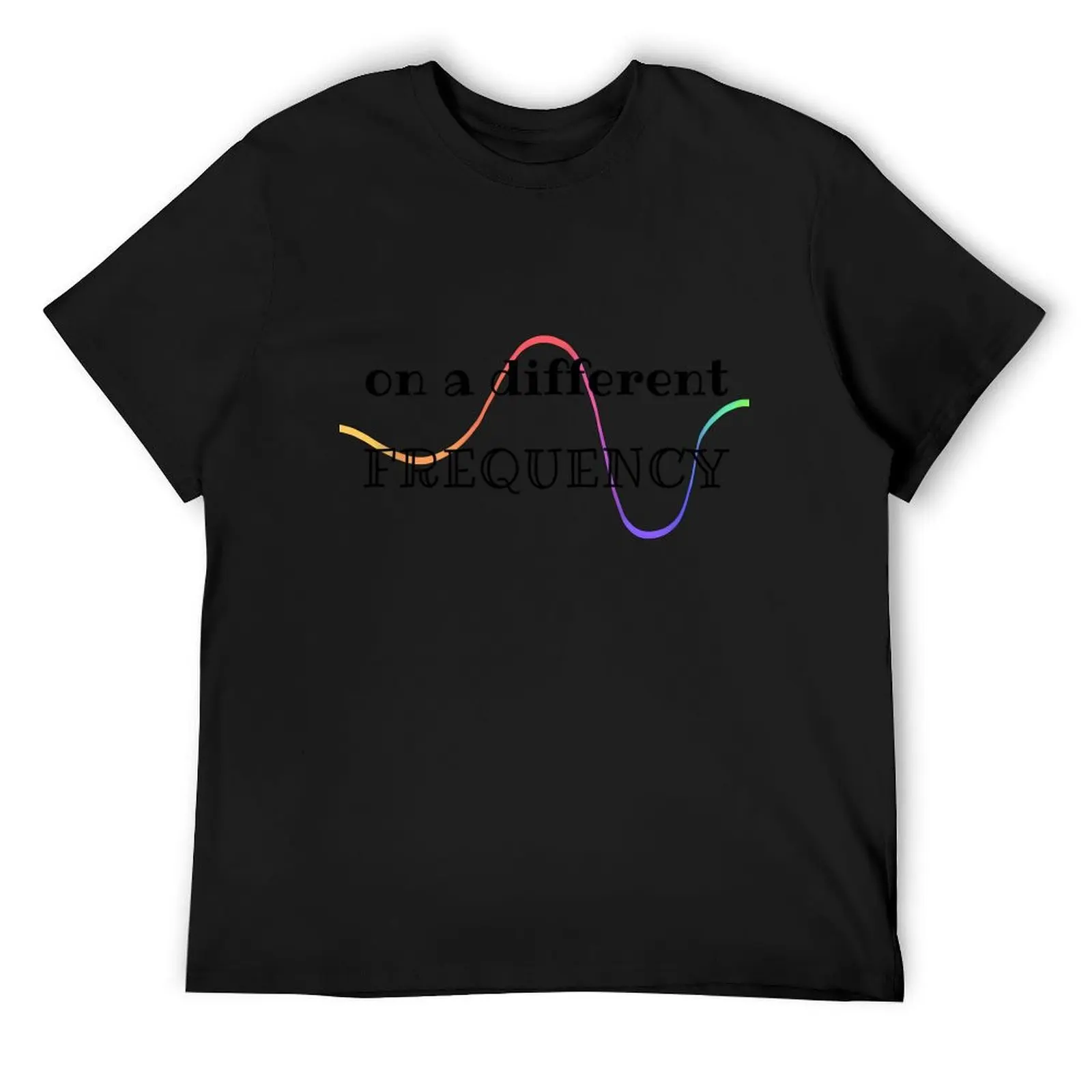 Frequency Rainbow T-Shirt quick-drying anime men workout shirt