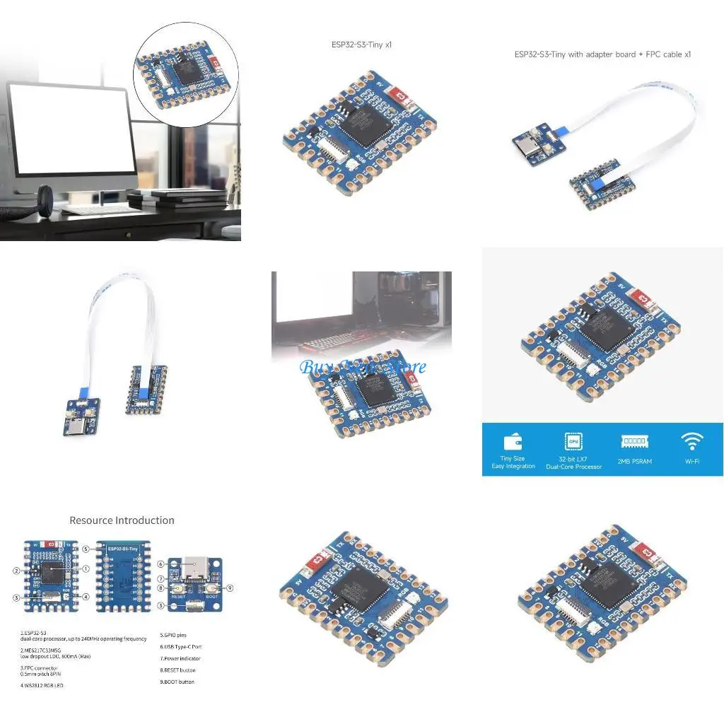 

20CE ESP32 Tiny Development Board 240MHz WiFi and Low Power Xtensa 32bit LX7