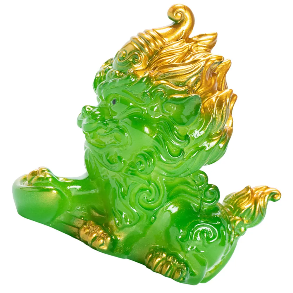 

Mini Kylin Resin Craft Resin Crafts Decor Decor For Home Desktop Table Ornament Gift Small Animal Sculpture