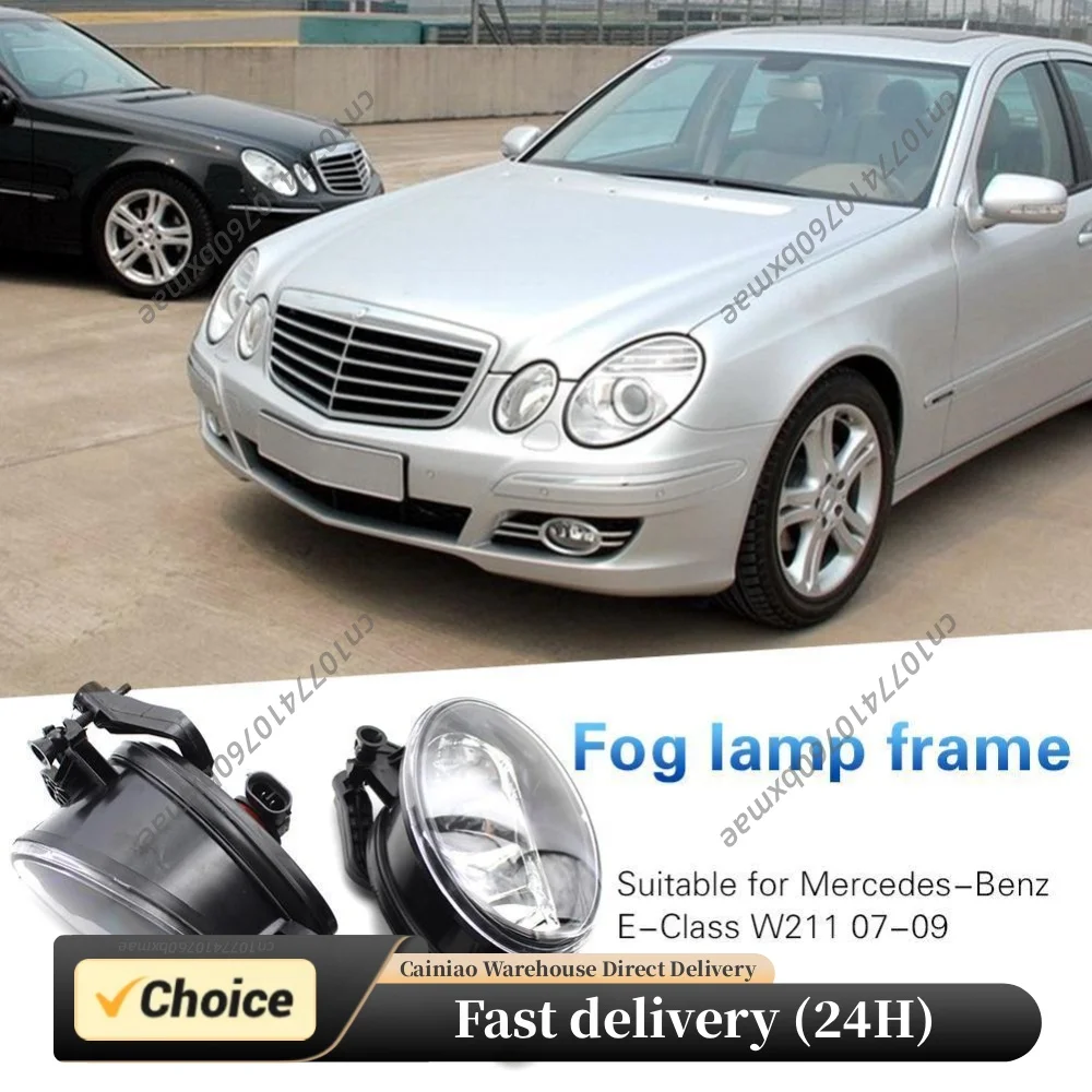 Clear Lens Fog Light MB2592117 MB2593117 Fog LED Lamp Halogen Bulbs for Mercedes Benz C CLK CLS E G GL M R SL Class