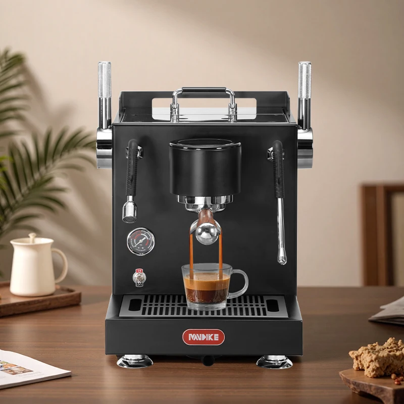 MDK High-End Semi-Automatic Espresso Machine Modern Design Coffee Maker Milk Frother Electric For Household Car Use EU/US Plug