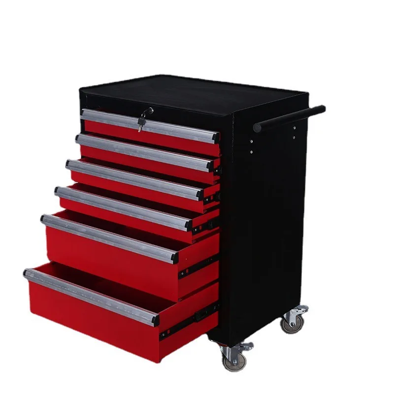 Mobile multi-function portable tool cart, heavy-duty auto repair multi-layer drawer maintenance tool cabinet