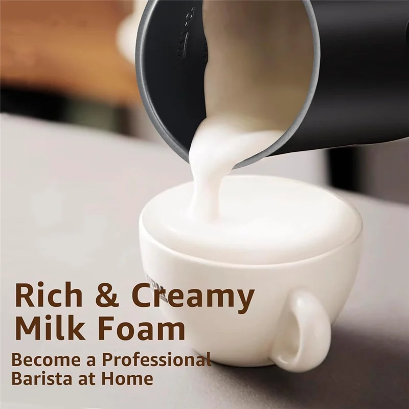 A39M เครื่องตีฟองนมอัตโนมัติเต็มรูปแบบ เครื่องตีฟองนม 4 In 1 เครื่องตีฟองนมไฟฟ้า เครื่องทําโฟมสําหรับกาแฟ ช็อกโกแลตร้อน