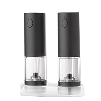 Electric Pepper Grinder Stainless Steel Salt And Pepper Grinder USB Rechargeable Adjustable Coarseness Kitchen Tool