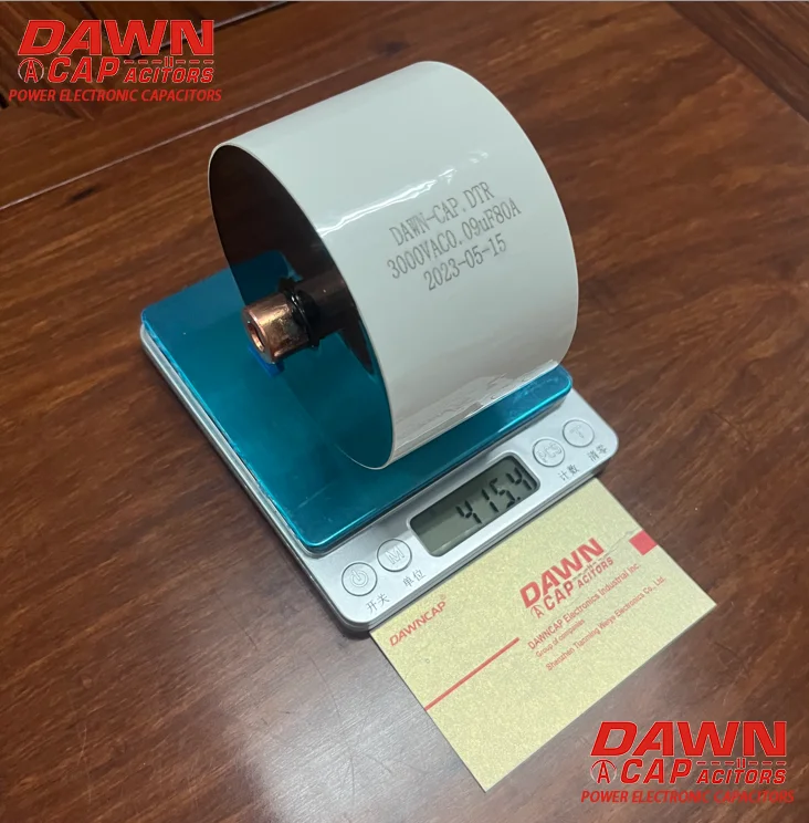 DAWNCAP DTR  0.09UF  3000VAC 80A  Resonant  Capacitor   93*55MM  M8