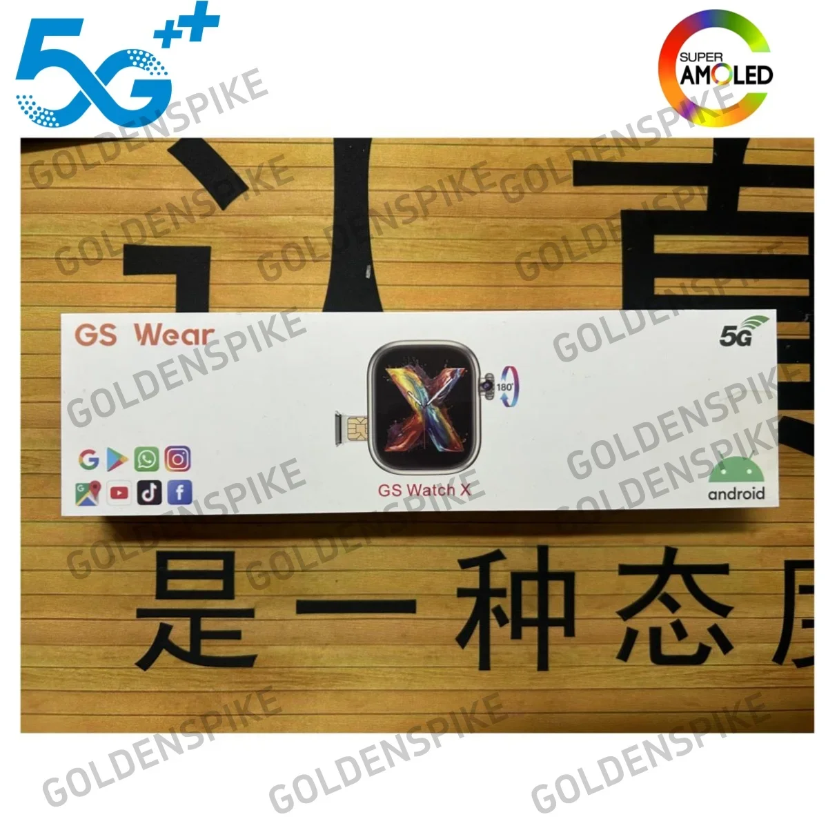 

GS Watch X Smartwatch 2.2inch Amoled 5G LTE Smart Watch With 180° Rotary Camera GPS WIFI SIM Card Slot Health monitoring