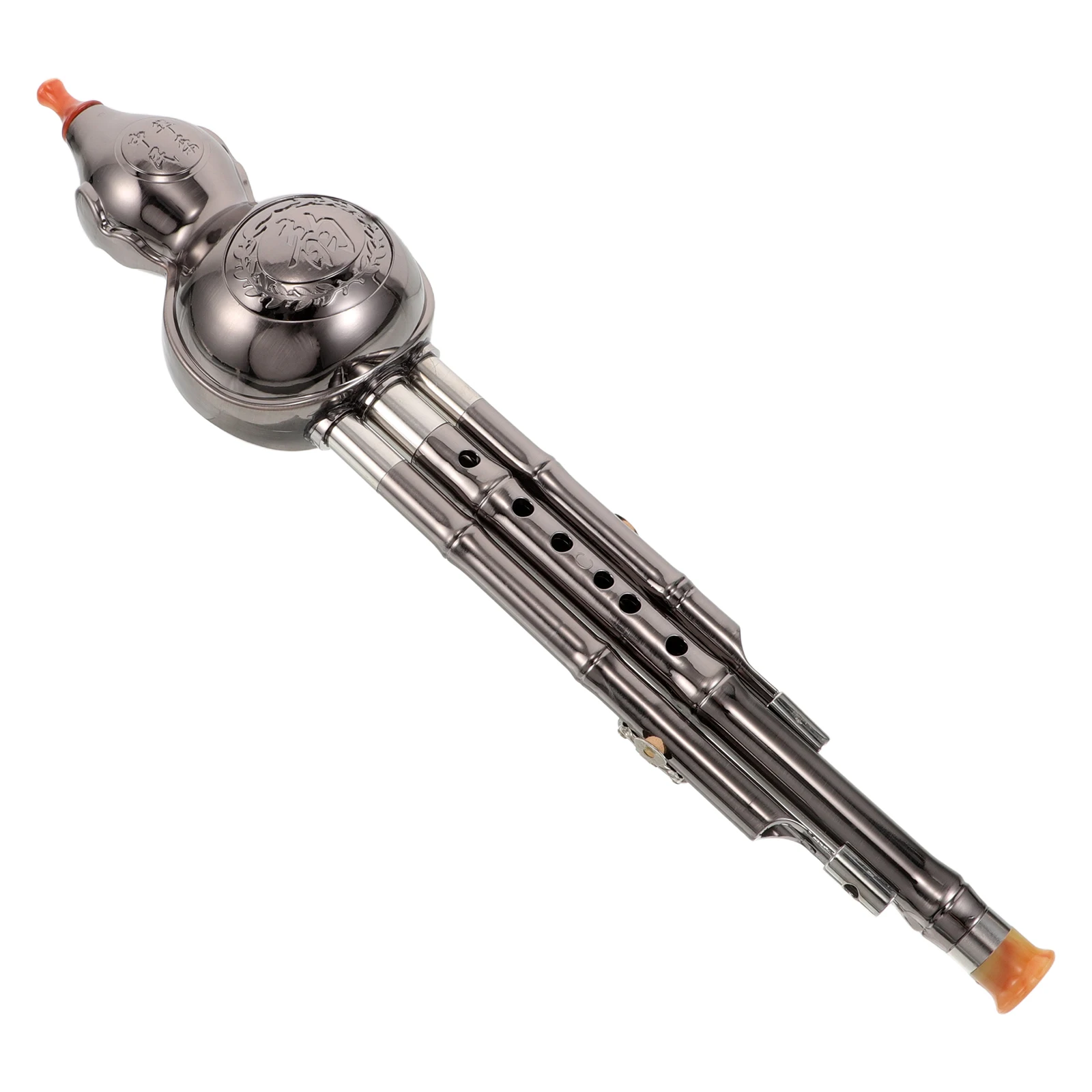 

Gourd Silk C Key Chinese Flute Cucurbit Instrument Beginner Wind Silver Hulusi Musical Student