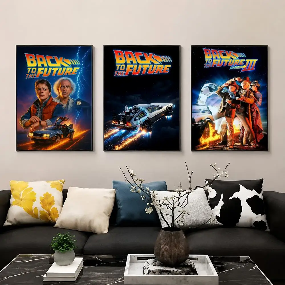 Movie B-Back To The F-Future Poster HD Print Wall Art for Bedroom Living Room Office Bar Home Decor Aesthetic Print