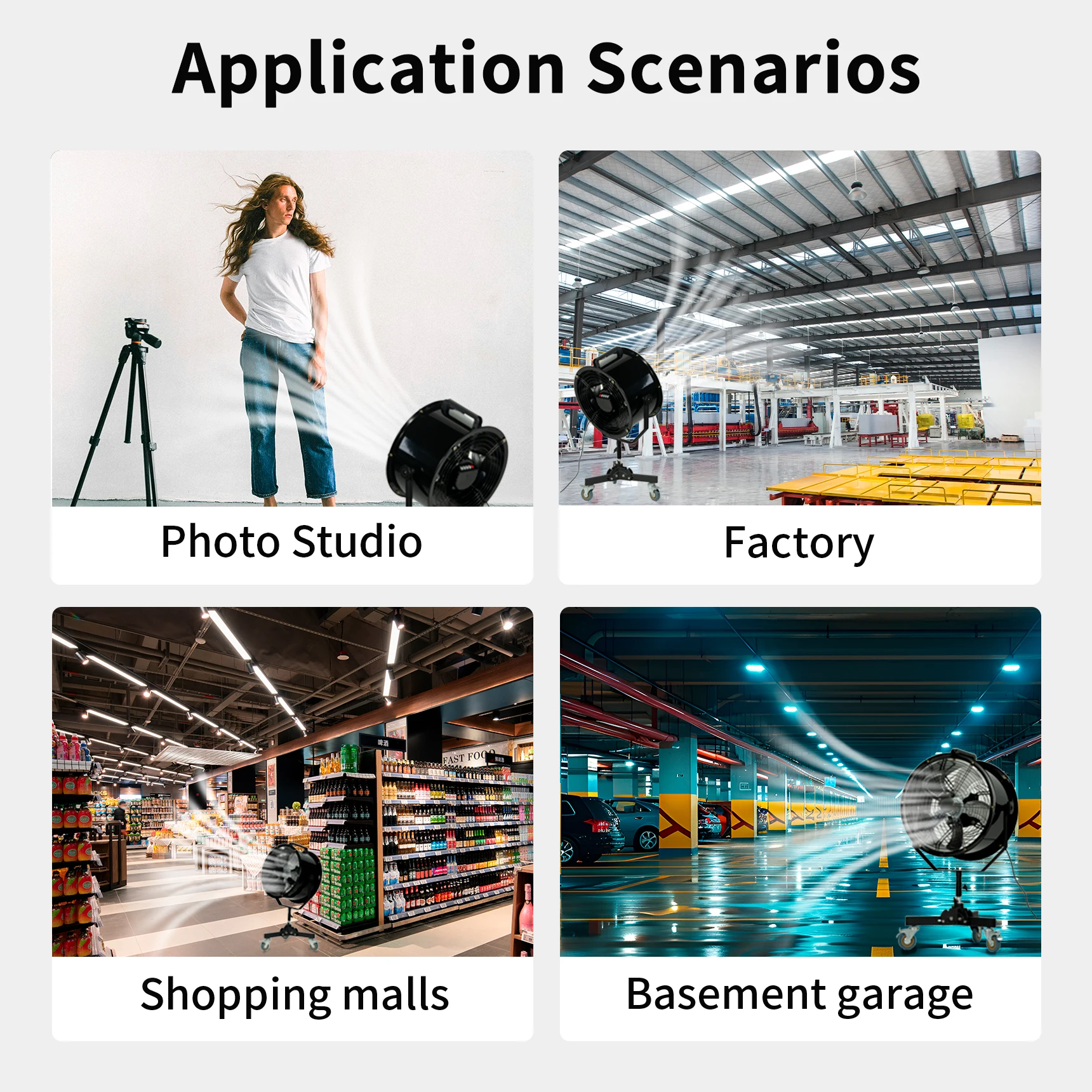 Secador de cabelo Selens SITOO 220V, configurações de 4 velocidades, aço carbono, alça incluída, direção ajustável para estúdios de filmes fotográficos