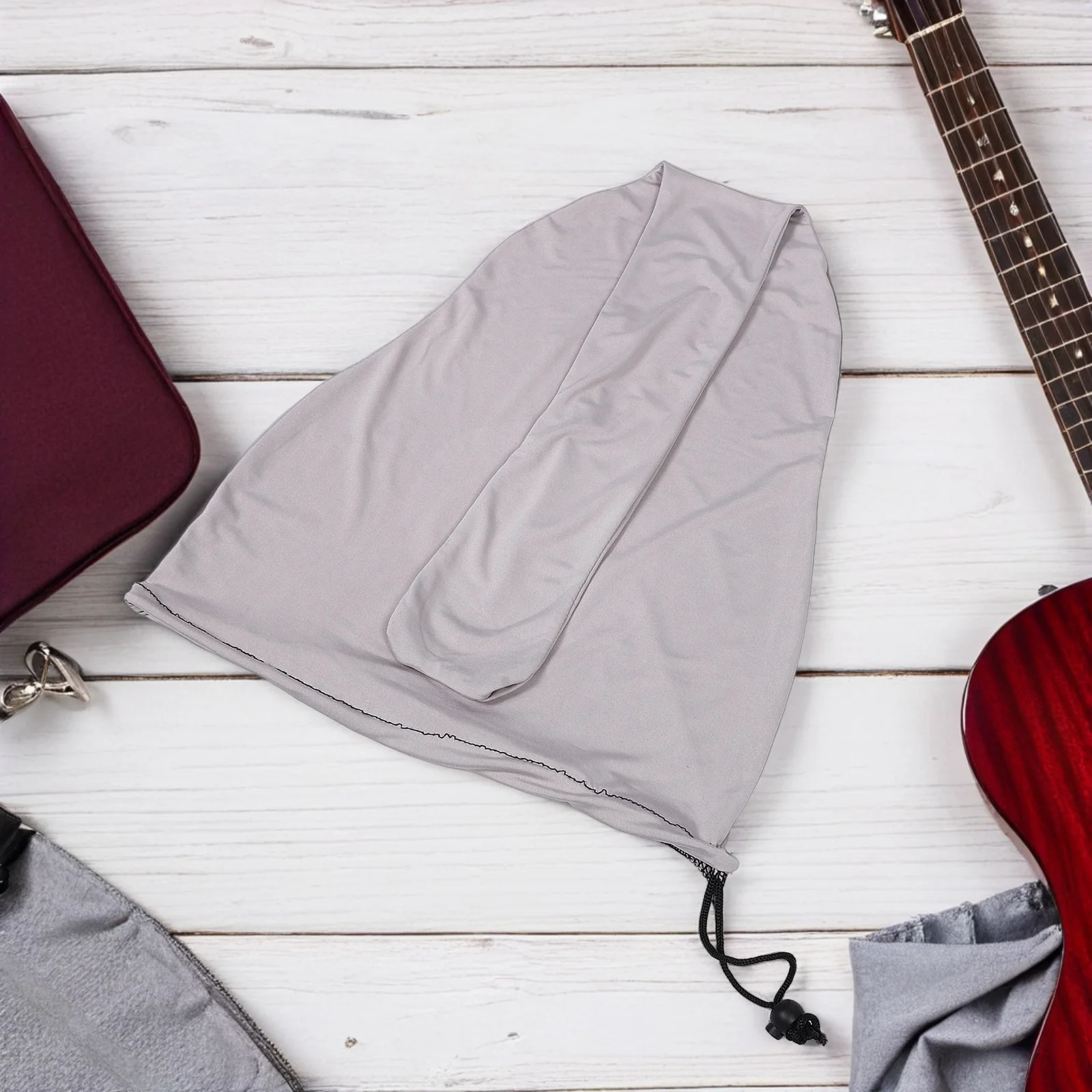 

Universal Guitar Dust Cover Black High-Density Fabric Protector for Acoustic Bass Electric Guitar Ukulele Neck Headstock