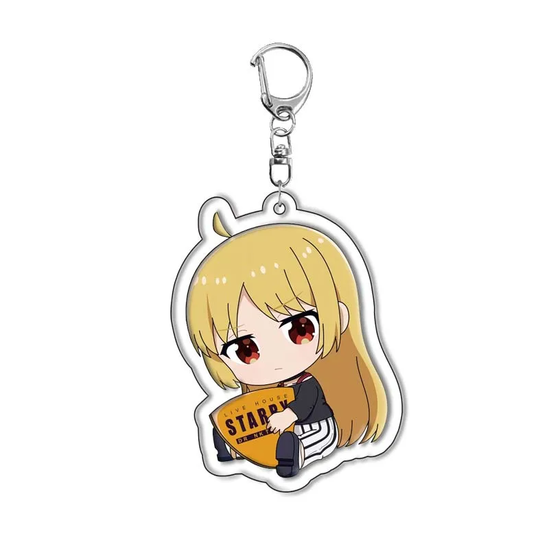 كاواي لطيف بوتشي الصخور! سلسلة مفاتيح مصنوعة من الأكريليك إكسسوارات أنيمي Gotoh Hitori Ijichi Nijika Yamada Ryo ظهره قلادة حلقة رئيسية #4