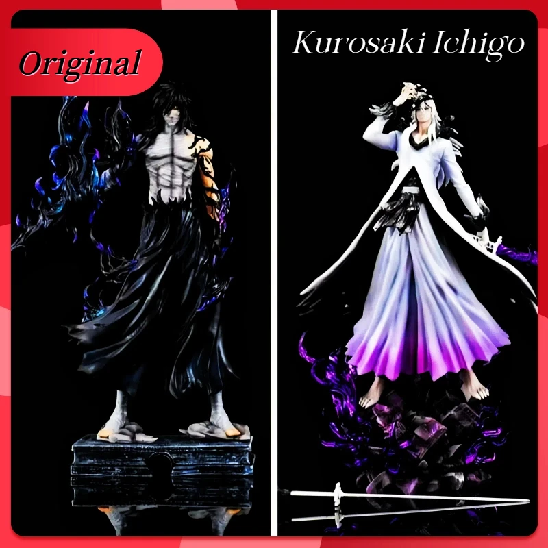 

31/33cm Kurosaki Ichigo Action Figure Anime Bleach Figure Gk Statue Desktop Car Ornament Boys Anime Fan Collection Birthday Gift