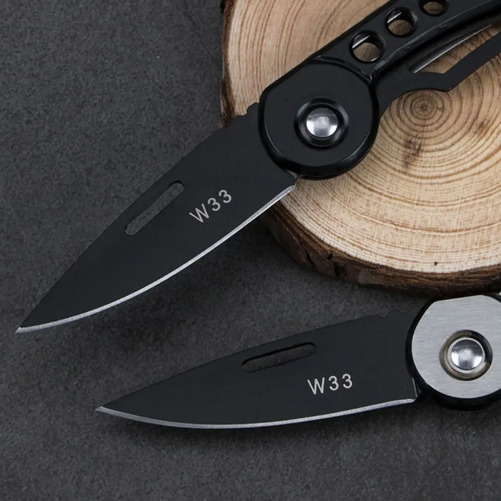 2024 New Folding Knife Stainless Steel Portable Mini Multi-Function Outdoor Camping Fruit Knife EDC Tool With Clip Fast delivery