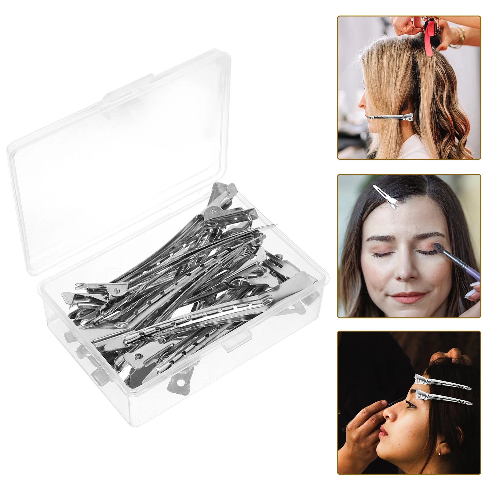 

17Pcs Hair Clips Metal Alligator Hairpins Hairdresser Sectioning Styling Salon Accessories for Women Girls Hair Accessories