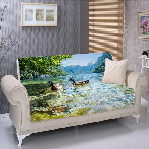 Else Lake Duck Landscape 3D Seat Cover Case-180 X225Cm