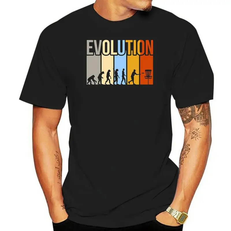 2022   Sale Men T-shirt  Disc Golfs Evolution T-shirt