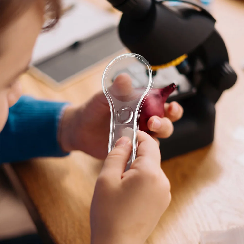 Lupa de 4 Uds., lupa de mano, gafas de bolsillo, lente de observación científica, gafas de trabajo pequeñas con monedas gigantes