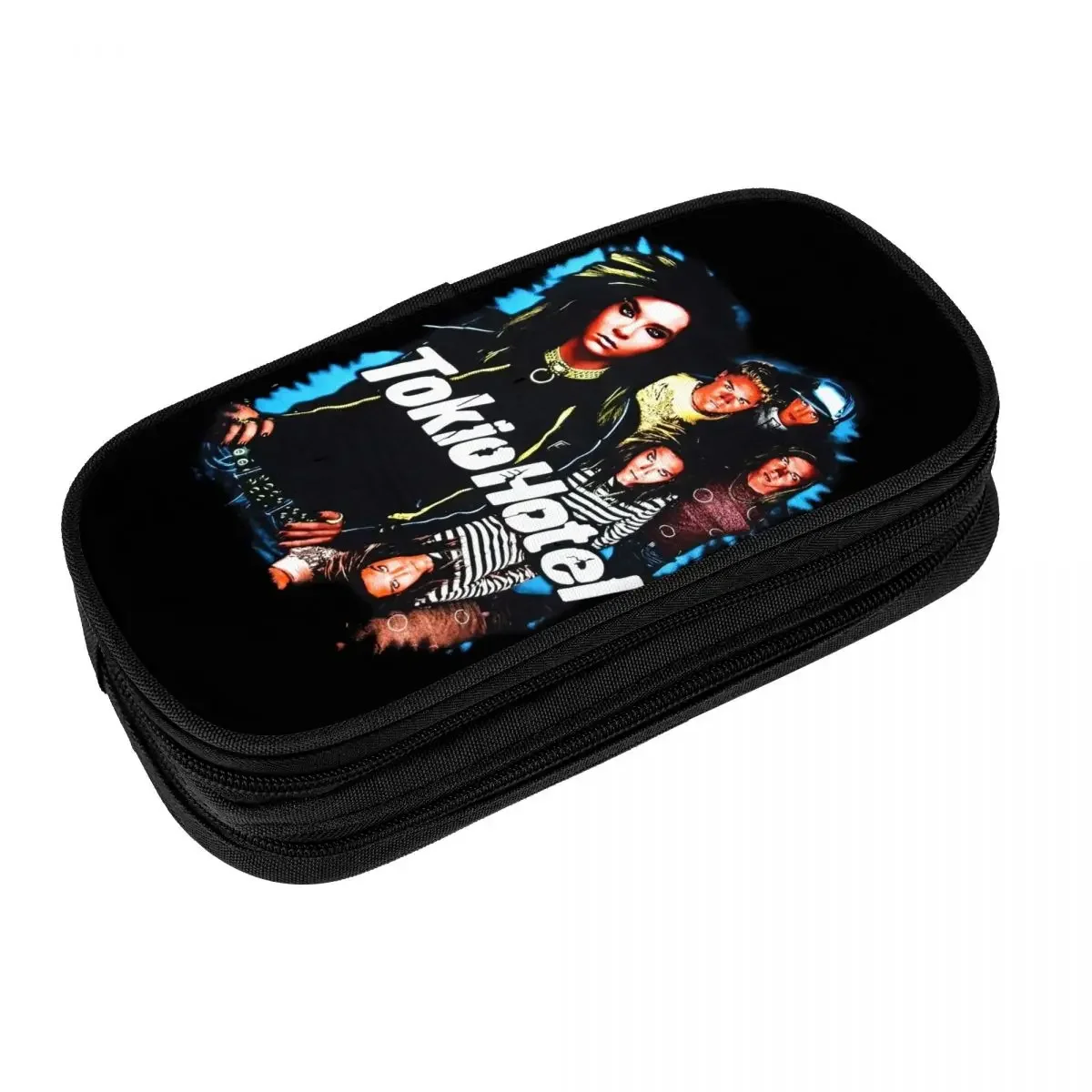 Customized Tokio Hotel German Rock Band Cute Pencil Case Boy Girl Large Capacity Pop Rock Pencil Pouch Student School