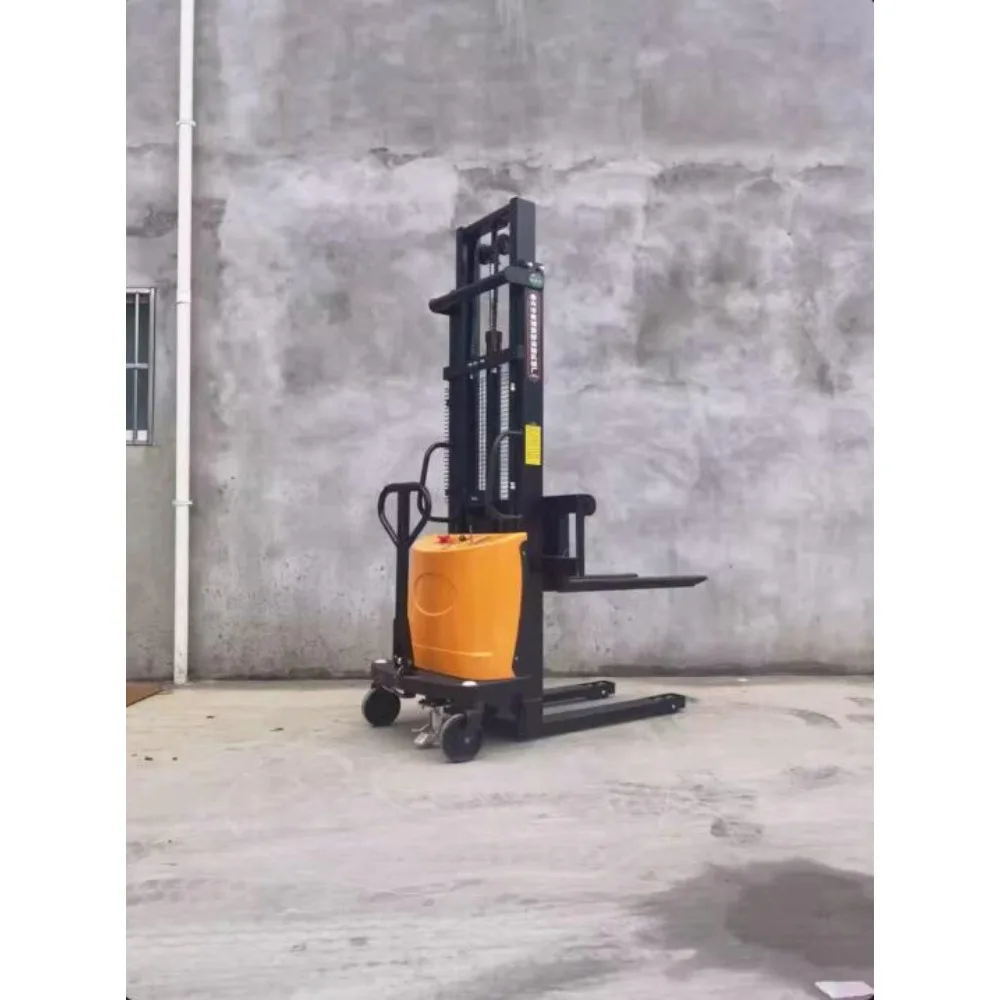 Empilhador de 2 toneladas totalmente elétrico, empilhadeira de elevador totalmente automática