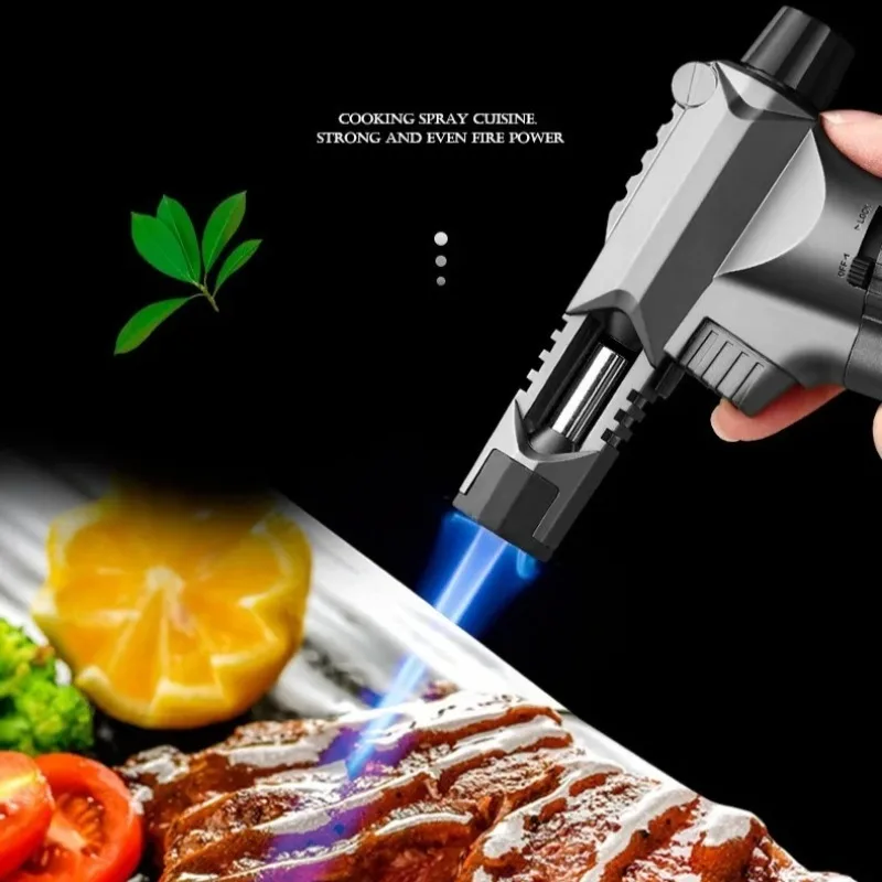 

Мощная турбинная газовая горелка Jobon Strong Firepower Blue Flame 360 ° Газовая горелка-зажигалка для сварки, приготовления сигар, барбекю и выпечки